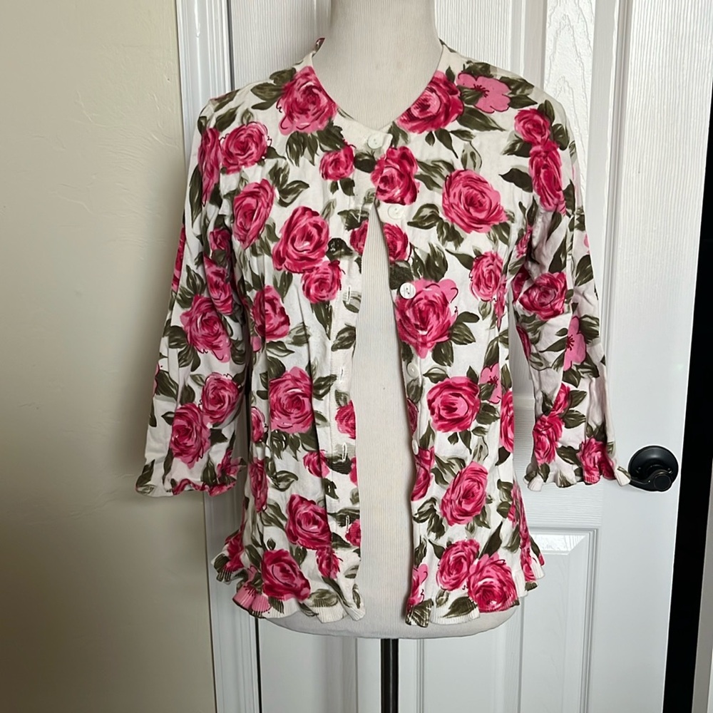 North Style Floral Caridigan